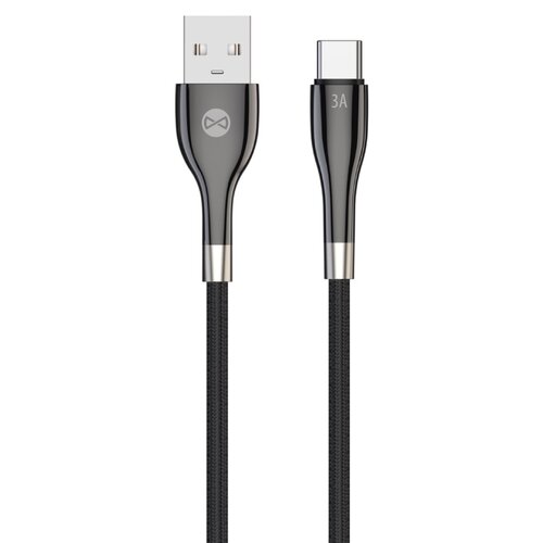 Kabel USB- USB-C FOREVER Sleek 1 m Czarny