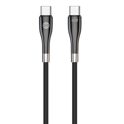 Kabel USB-C - USB-C FOREVER Sleek 60W 1 m Czarny