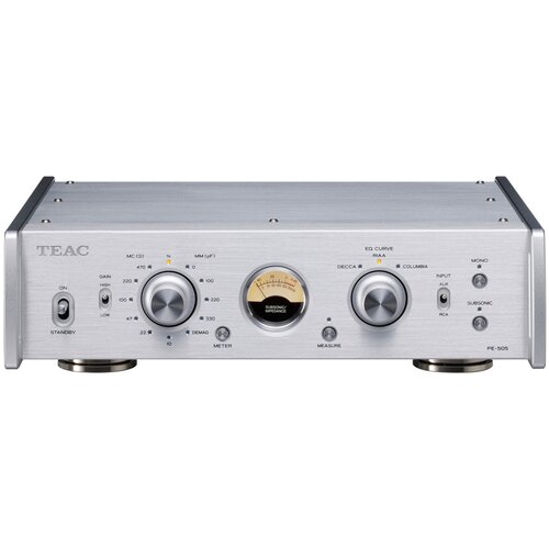 Przedwzmacniacz gramofonowy TEAC PE-505 Srebrny
