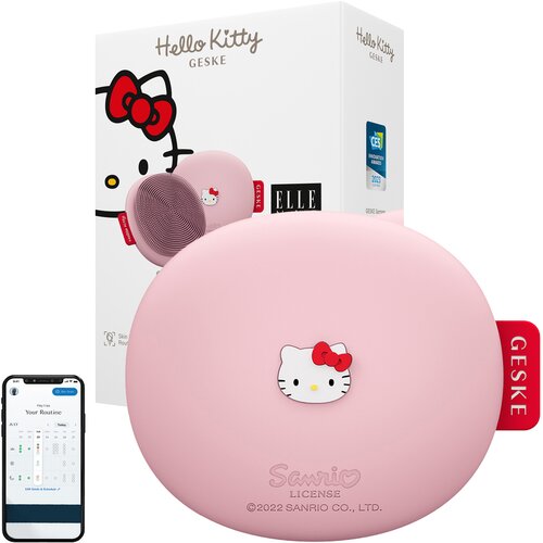 Szczoteczka do czyszczenia twarzy GESKE 3w1 Hello Kitty Różowy