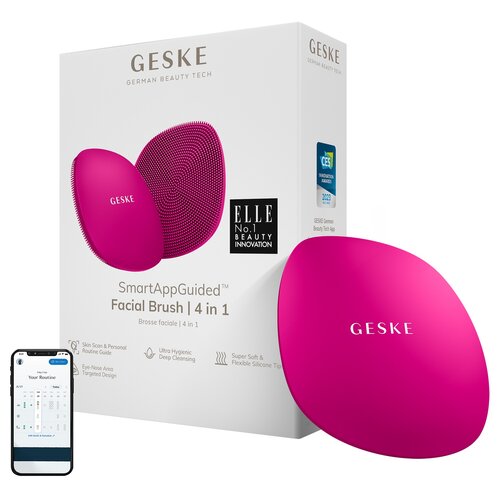 Szczoteczka do czyszczenia twarzy GESKE GK000018MG01 Magenta