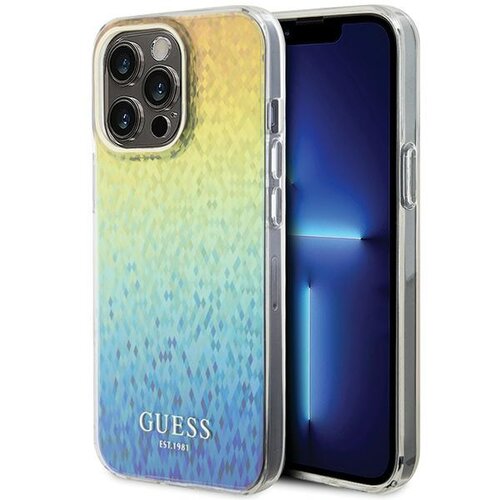 Etui GUESS IML Faceted Mirror Disco Iridescent do Apple iPhone 15 Pro Max Wielokolorowy