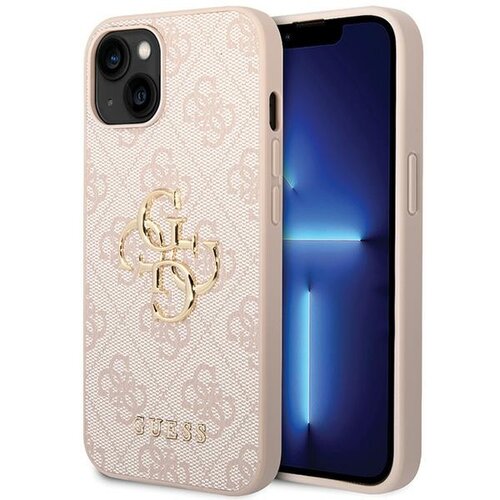 Etui GUESS 4G Big Metal Logo do Apple iPhone 15 Plus Różowy