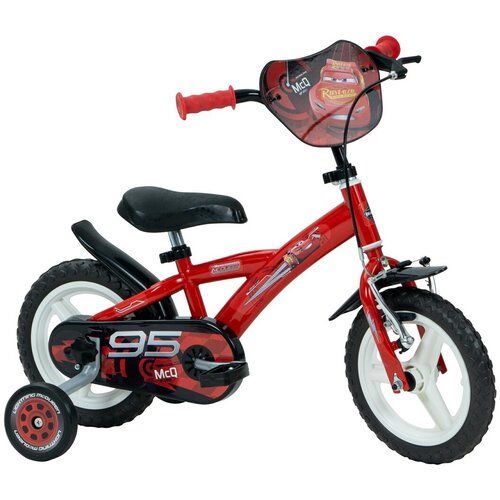 Rower dzieciecy HUFFY Disney Auta 12 cali dla chłopca Czerwony