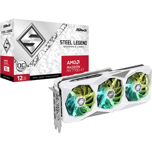 Karta graficzna ASROCK Radeon RX 7700 XT Steel Legend OC 12GB