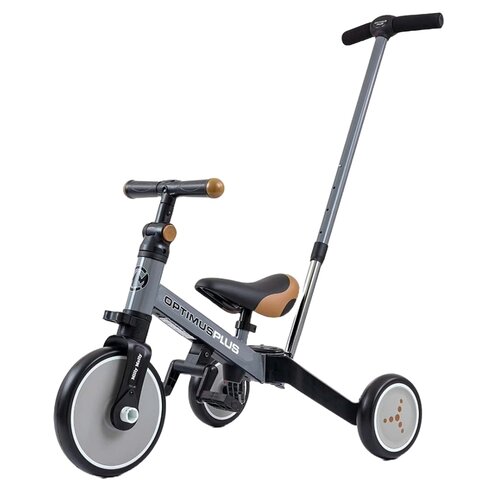 Rowerek biegowy MILLY MALLY Optimus Plus 4w1 Szary