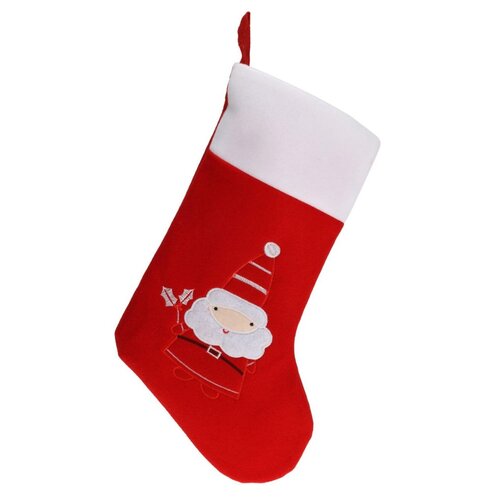Skarpeta na prezenty CHRISTMAS DECORATION Mikołaj 40 cm