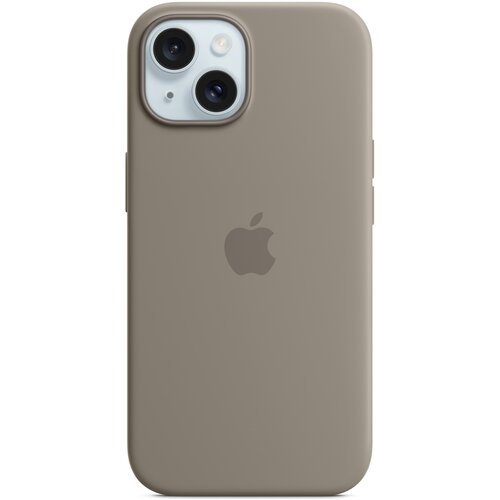 Etui APPLE Silicone Case MagSafe do iPhone 15 Popielaty brąz
