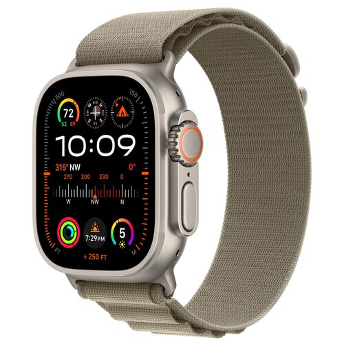 APPLE Watch Ultra 2 GPS + Cellular 49mm koperta tytanowa + opaska Alpine rozmiar S (moro)