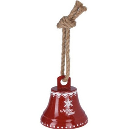 Dzwonek CHRISTMAS DECORATION Płatki śniegu 12 x 13 cm