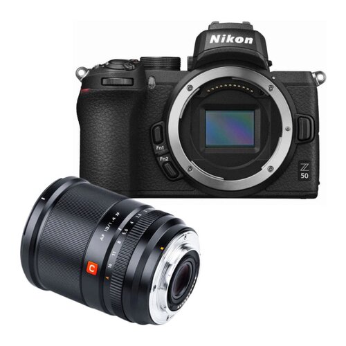 Aparat NIKON Z50 Czarny + Obiektyw VILTROX AF 13mm f/1.4 Nikon Z