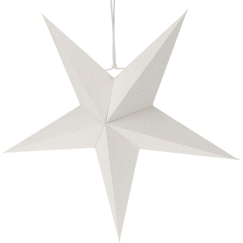 Gwiazda CHRISTMAS DECORATION Papierowa 45 cm Biały