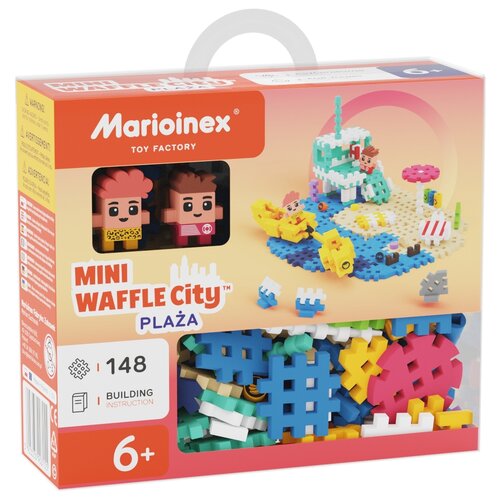 Klocki elastyczne MARIOINEX Mini Waffle City Plaża 903155