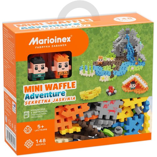 Klocki elastyczne MARIOINEX Mini Waffle Adventure Sekretna jaskinia 903162