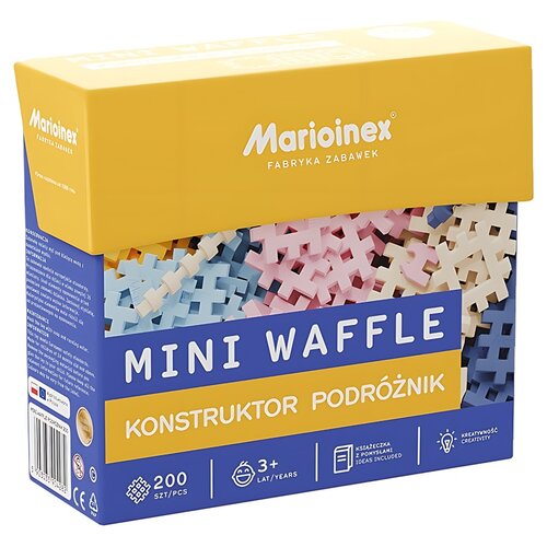 Klocki elastyczne MARIOINEX Mini Waffle Podróżnik 904282