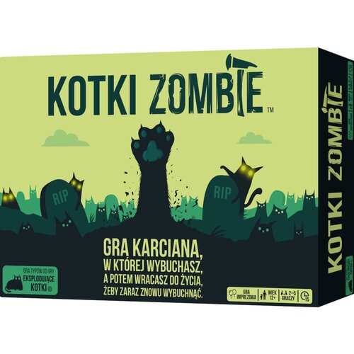 Gra karciana REBEL Eksplodujace Kotki Zombie