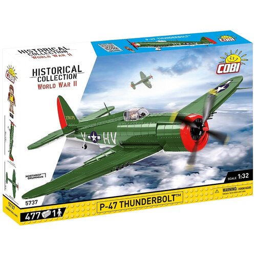 Klocki plastikowe COBI Historical Collection World War II P-47 Thunderbolt COBI-5737
