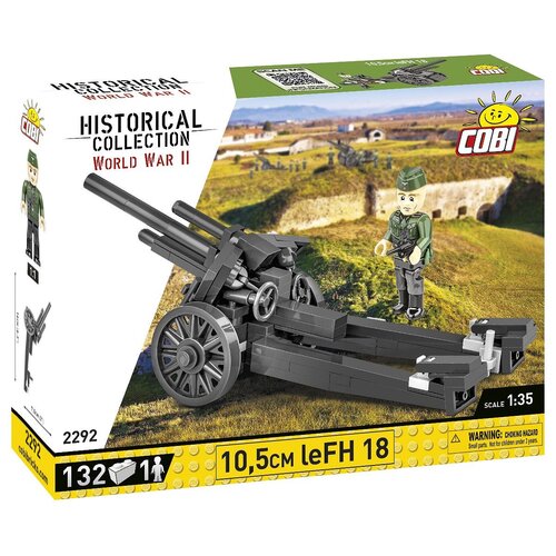 Klocki plastikowe COBI Historical Collection World War II 10.5 cm leFH 18 COBI-2292