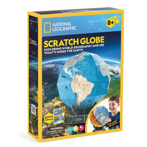 Puzzle 3D CUBIC FUN National Geographic Globus DS1082H (32 elementy)