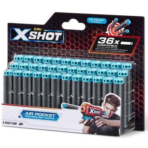 Strzałki ZURU X-Shot Excel Air Pocket Technology Darts 3618 (36 sztuk)