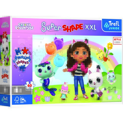 Puzzle TREFL Koci Domek Gabi Weseli przyjaciele Gabi XXL 50039 (60 elementów)