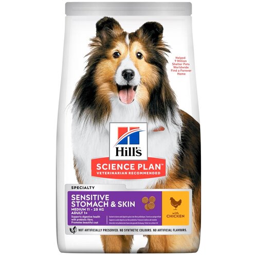 Karma dla psa HILL'S Science Plan Adult Sensitive Stomach & Skin Kurczak 2.5 kg