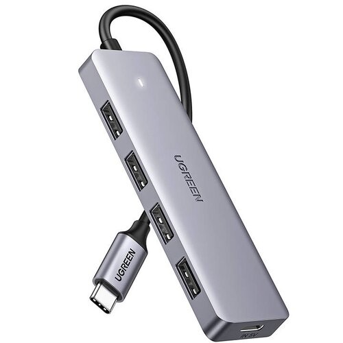 Hub UGREEN CM219 4w1 USB Typu C 3.2 Gen. 1, Pasywny
