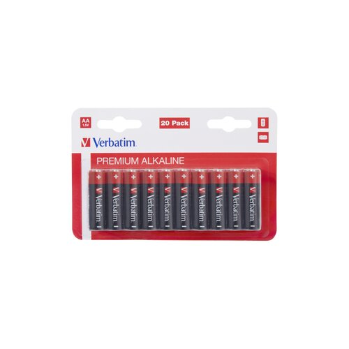 Baterie AA LR6 VERBATIM Alkaline 49877 (20 szt.)