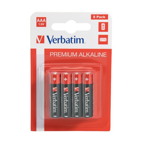 Baterie AAA LR3 VERBATIM Alkaline Micro 49502 (8 szt.)