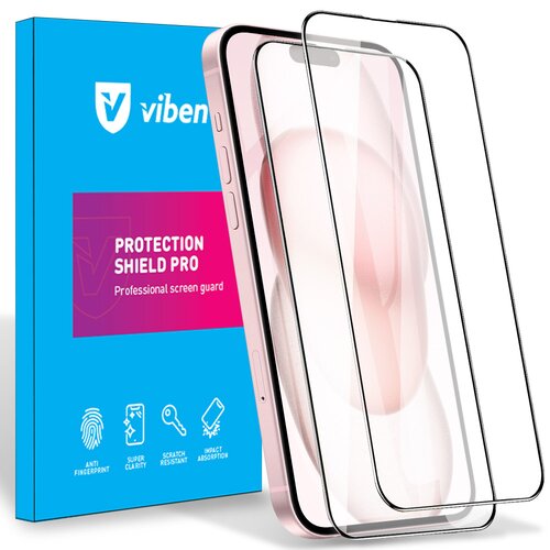 Szkło hartowane VIBEN Protection Shield Pro do Apple iPhone 15 (2 szt.)
