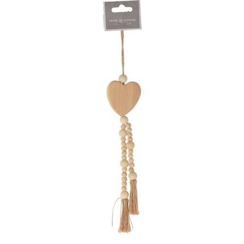 Zawieszka CHRISTMAS DECORATION Serce Boho Eco Natura