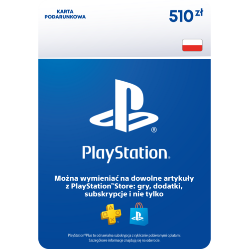 Kod aktywacyjny SONY PlayStation Network 510 zł