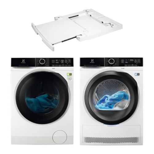 Pralka ELECTROLUX EW9F161BP 10kg 1600 obr A + Suszarka ELECTROLUX EW9H189BP PerfectCare + Łącznik uniwersalny STA9GW3