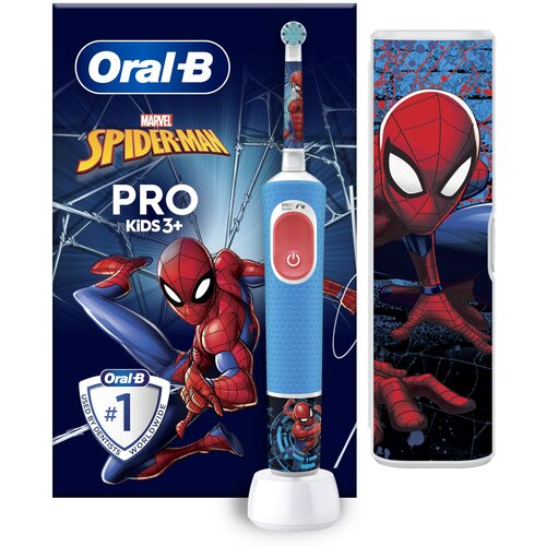 Szczoteczka rotacyjna ORAL-B Kids Pro Spiderman + Etui