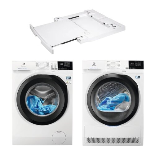 Pralka ELECTROLUX EW6FN428BP 8kg 1200 obr + Suszarka ELECTROLUX EW9HM1478P PerfectCare + Łącznik uniwersalny STA9GW3
