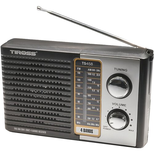 Radio TIROSS TS-458 Czarno-srebrny