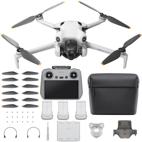 Dron DJI Mini 4 Pro Fly More Combo (RC 2) Wideo 4K/60FPS HDR, 249g