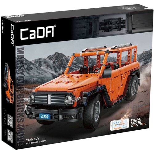 Klocki plastikowe CADA Make Your Bricks Move Tank SUV Zdalne sterowanie C51206W
