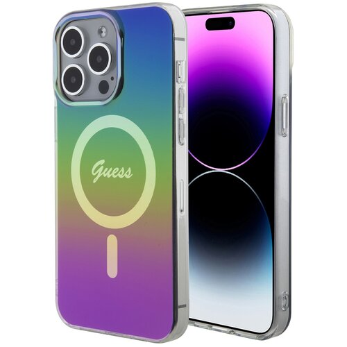 Etui GUESS Hardcase IML Iridescent MagSafe do Apple iPhone 15 Pro Max Wielokolorowy