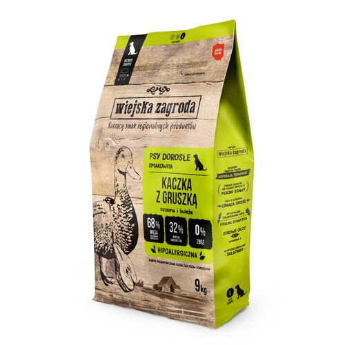 Karma dla psa WIEJSKA ZAGRODA Kaczka z gruszką L 9 kg