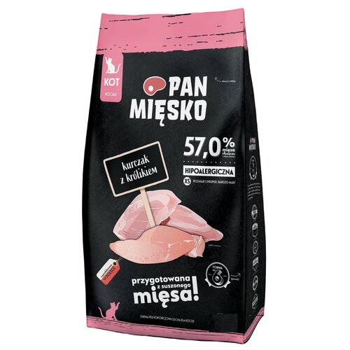 Karma dla kota PAN MIĘSKO Kurczak z królikiem 5 kg