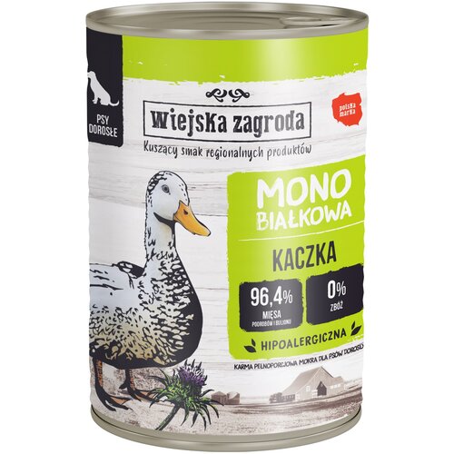 Karma dla psa WIEJSKA ZAGRODA Kaczka 400 g