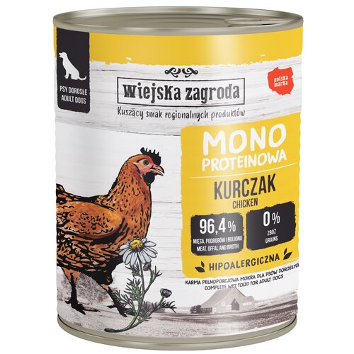 Karma dla psa WIEJSKA ZAGRODA Kurczak 800 g