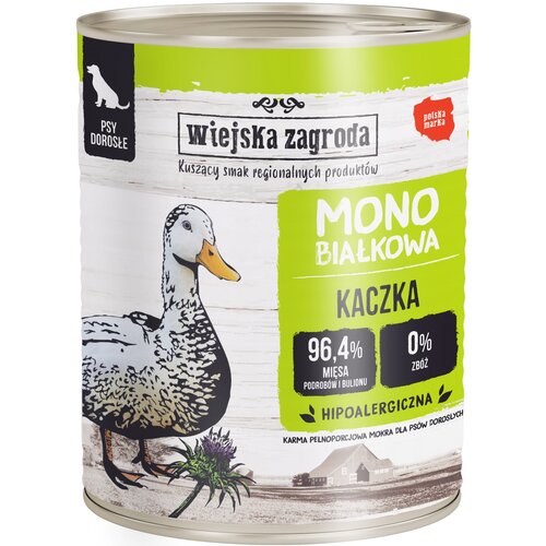 Karma dla psa WIEJSKA ZAGRODA Kaczka 800 g