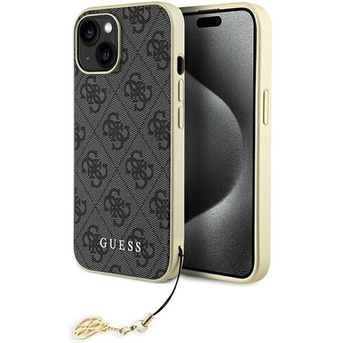 Etui GUESS 4G Charms do Apple iPhone 13/14/15 Szary