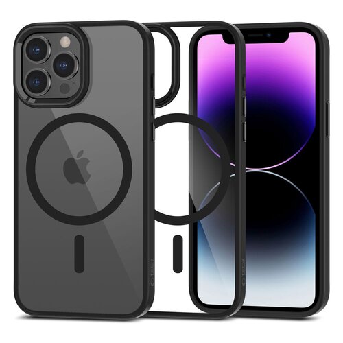 Etui TECH-PROTECT MagMat MagSafe do Apple iPhone 13 Pro Max Czarno-przezroczysty