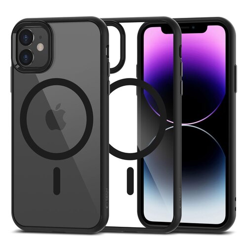 Etui TECH-PROTECT MagMat MagSafe do Apple iPhone 11 Czarno-przezroczysty