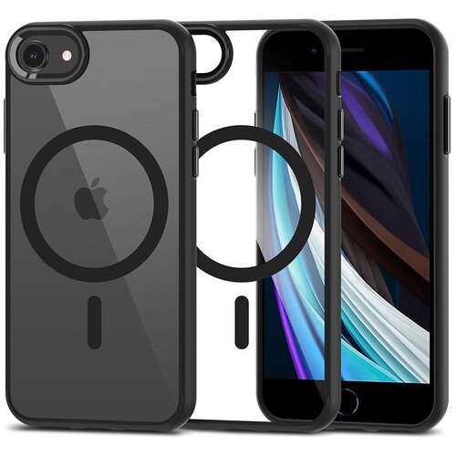 Etui TECH-PROTECT MagMat MagSafe do Apple iPhone 7/8/SE 2020/SE 2022 Czarno-przezroczysty