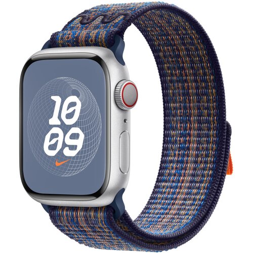 Pasek do APPLE Watch Nike (38/40/41mm) Błękitno-pomarańczowy