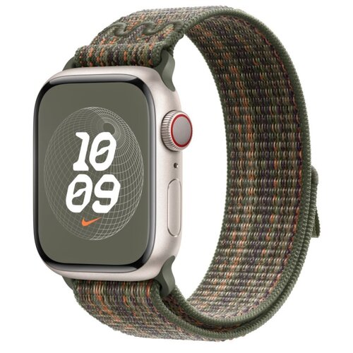 Pasek do Apple Watch Nike (38/40/41mm) Sekwoja/pomarańczowy